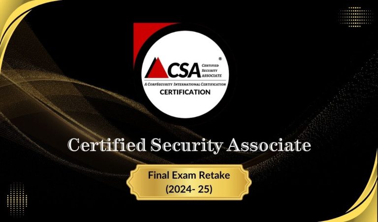 CSA – Certification Final Exam-Retake (2024-25)
