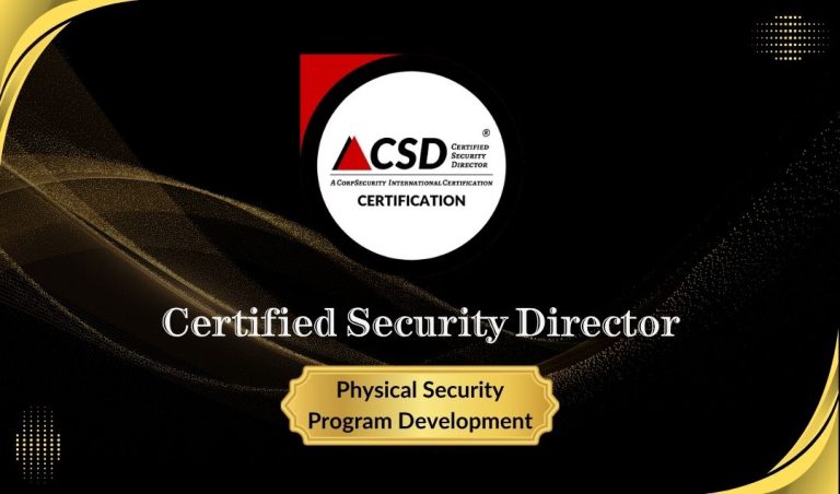 CSD – Physical Security Program Development (2025)